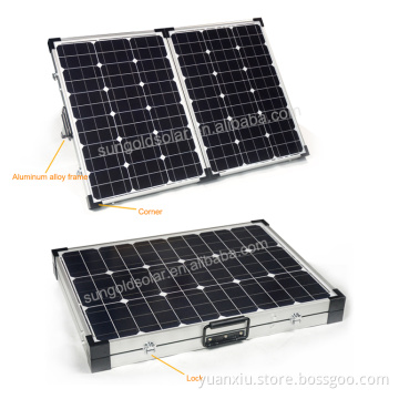 Sungold manufacturer foldable 12v 2x50w solar battery